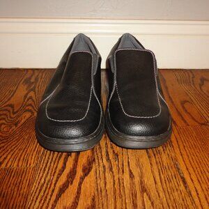 DR MARTENS "Forster" Men's Black Leather Slip On Loafers Size 12